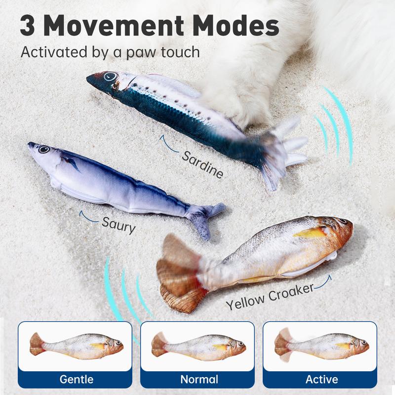 Interactive Floppy Fish Cat Toy