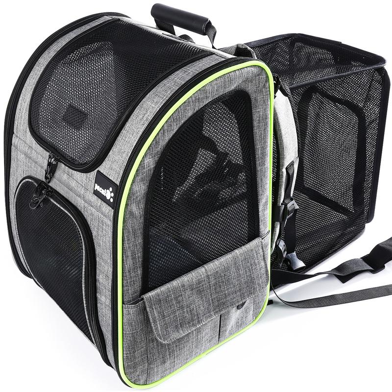 Expandable Soft-Sided Pet Carrier Backpack