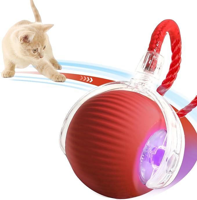 Interactive Motion Cat Ball Toy with Rope