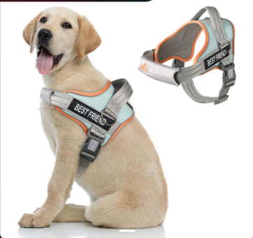 AUROTH No-Pull Dog Harness, Adjustable Reflective Pet Vest with Handle for Medium Large Dogs