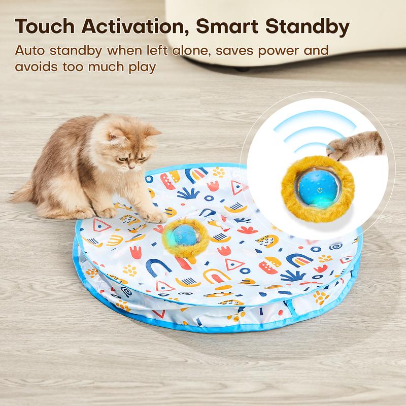 Cat Hide-and-Seek Interactive Play Mat